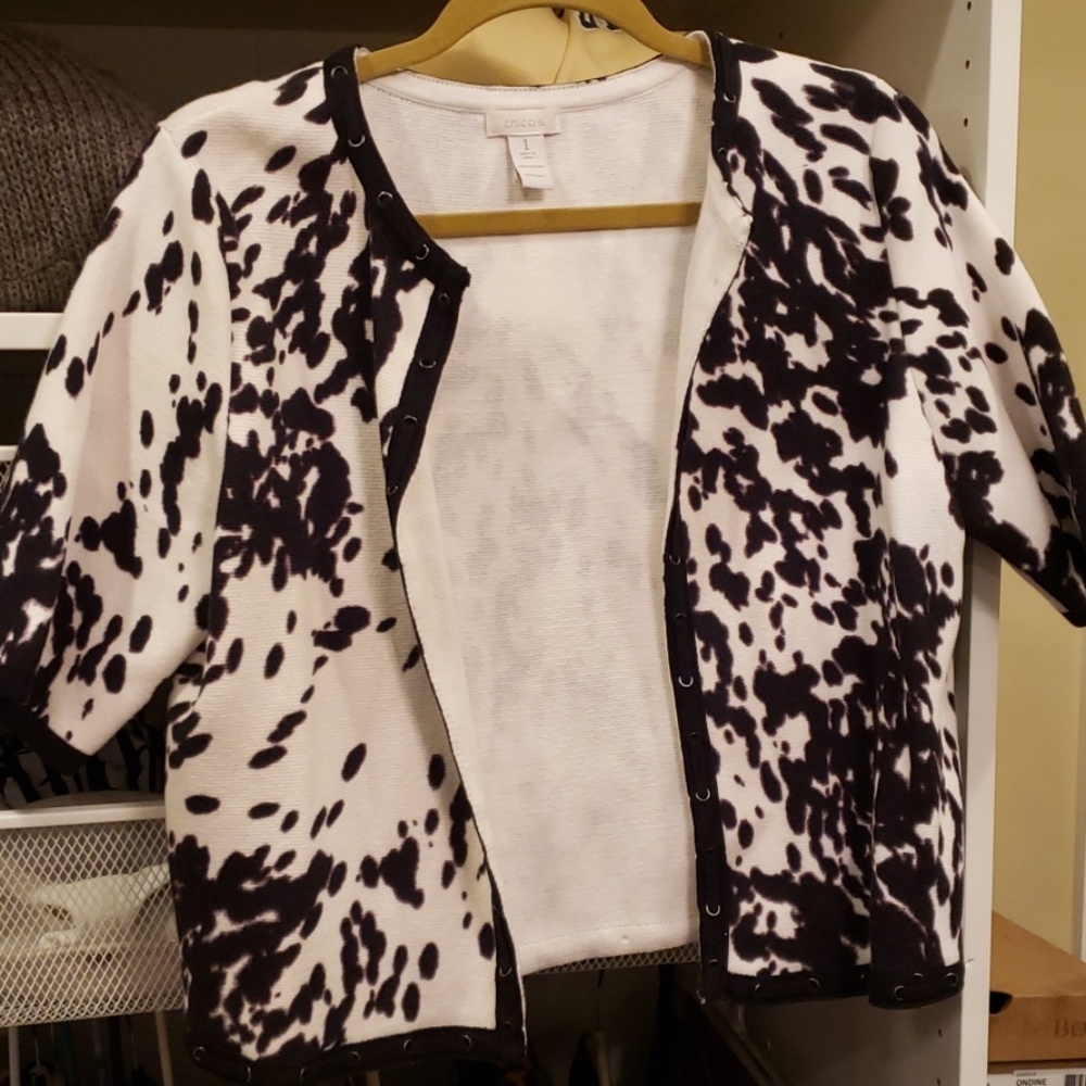 Chico's short sleeve sweater